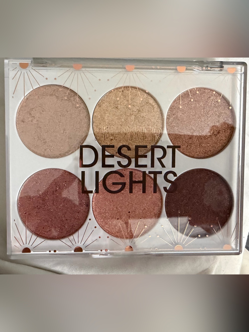 Desert Lights Shimmery Eyeshadow Palette — Warm Rose & Gold Collection